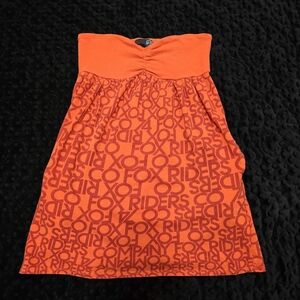 Fox Riders Strapless Dress